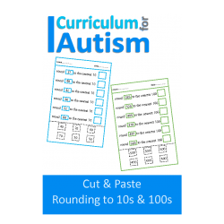 Rounding to the Nearest 10, 100, Cut and Paste Worksheets